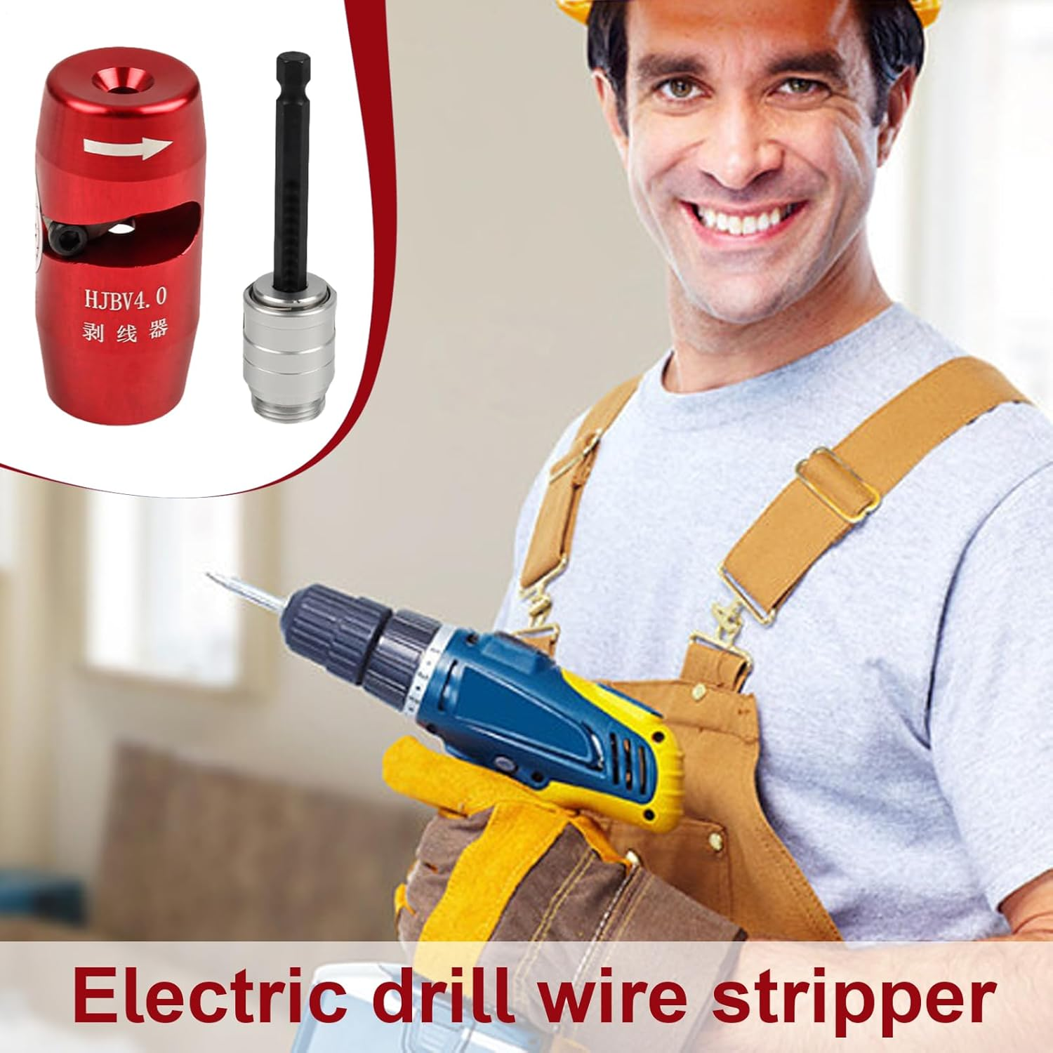 Wire Twist Tool for Drills, Wire Stripping, Twist Tool | Fast Wire Twist Tool for Wire Nuts Twist - Electric Wire Stripper Portable Wire Stripper Tool Drill Attachment, Hand Drill Cable Stripper For - 2.5 Square Millimetres image number 5