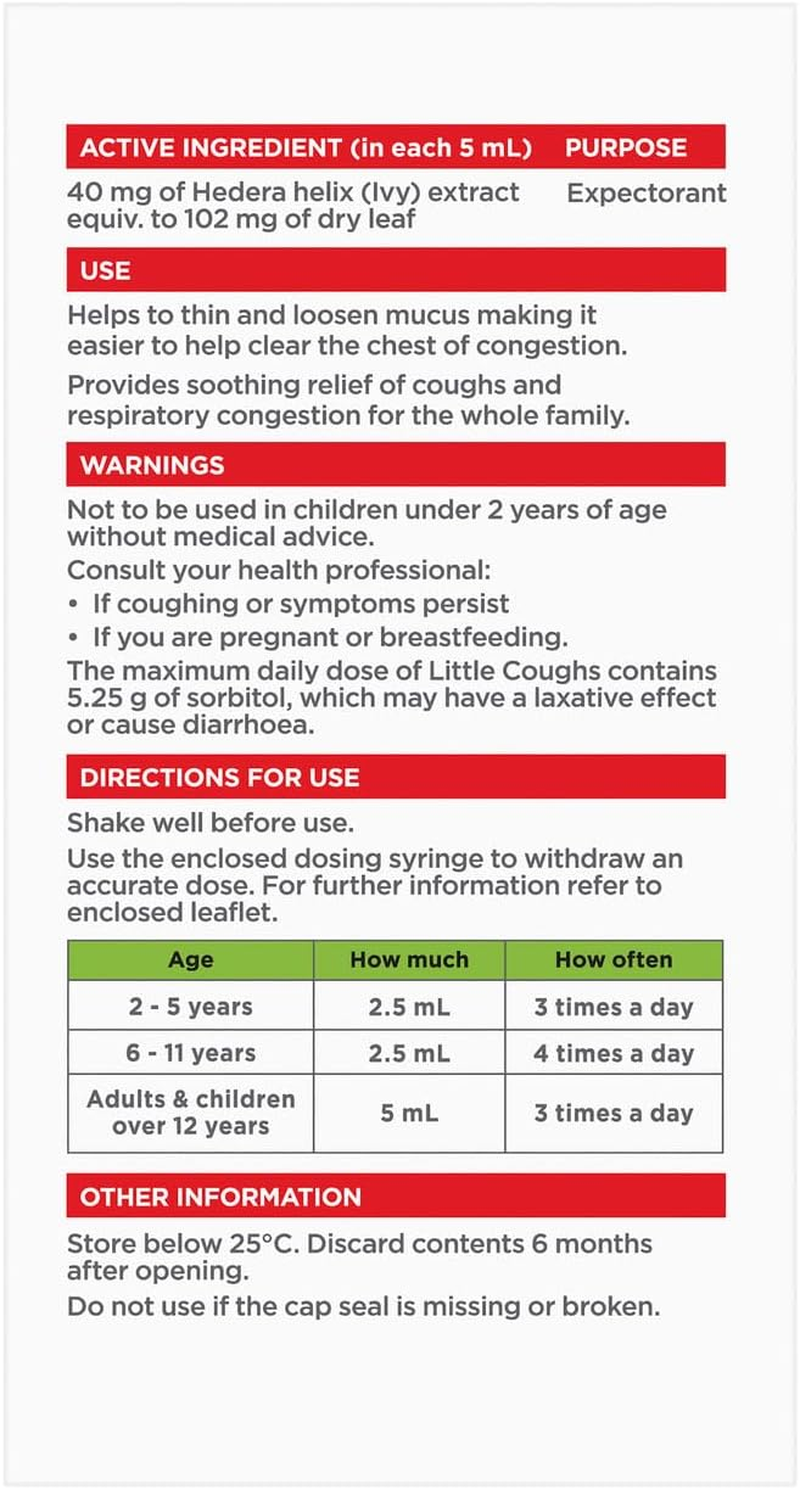 Little Original Coughs Oral Liquid Bottle 200 Ml
