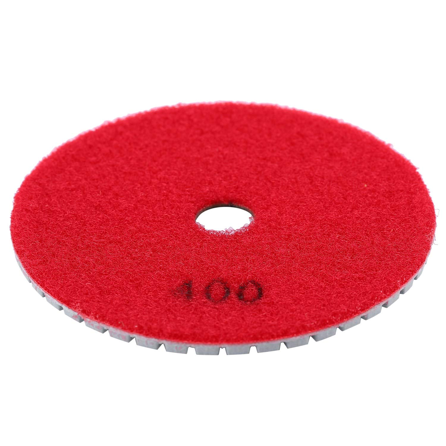 Oidnvay 16Pcs Diamond Polishing Pads Kit 4 Inch 100Mm Wet/Dry for Stone Concrete Marble Polishing Use Grinding Discs Set