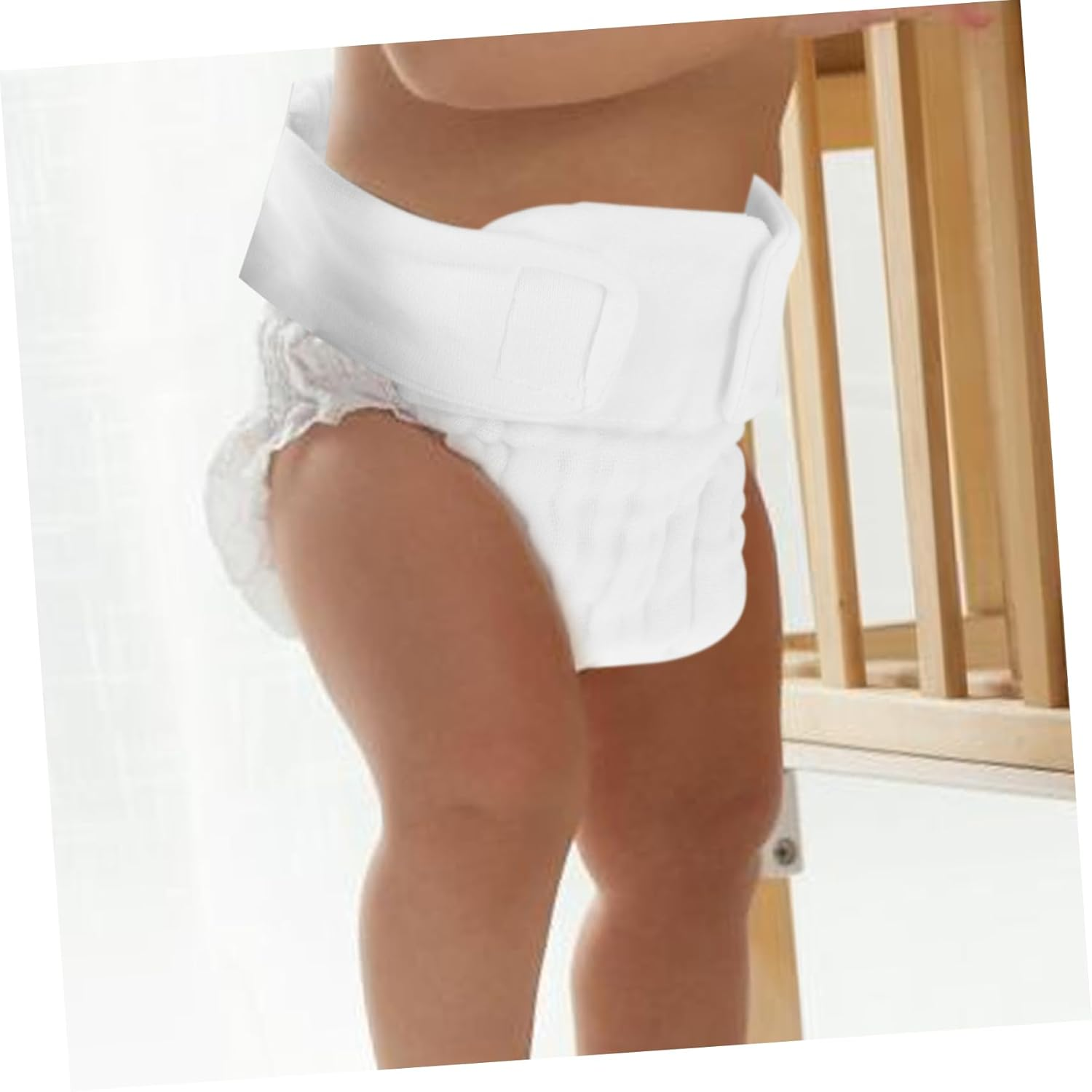 Healeved 3Pcs Newborn Cotton Diapers Reusable Cloth Diaper Pants for Girls Boys Washable Changing Pad image number 3