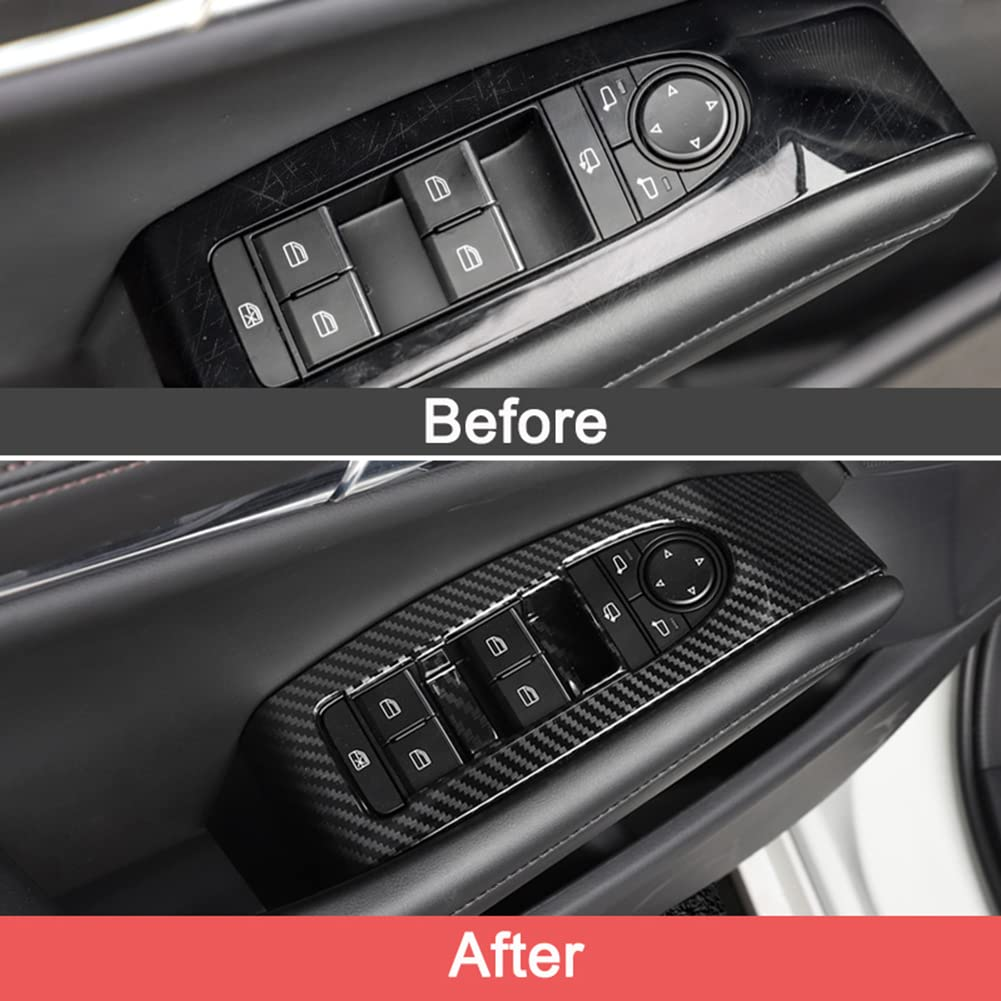 AOKIO Interior Door Window Switch Panel Cover, Door Lock Control Button, Trim for Mazda 3 Sedan Hatchback Mazda Cx30, Accessories 2020 2021 2022 2023 2024 image number 3