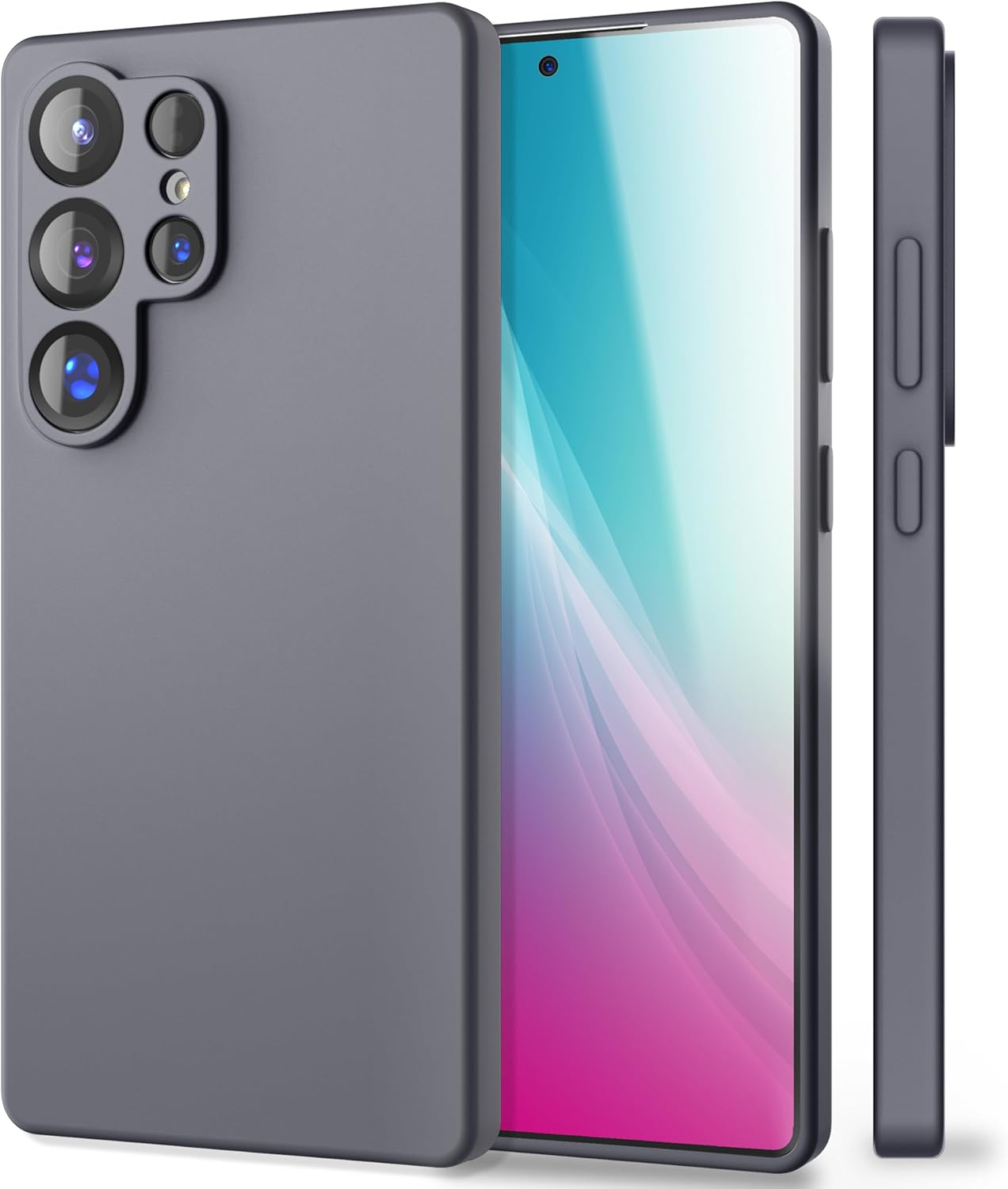 NALIA Phoenix Case for Samsung Galaxy S25 Ultra, Wipe-Clean Velvet, Soft Liquid Silicone Mobile Phone Case, Fluffy Microfibre Lining, Thin Non-Slip Silicone Protective Case, Colour: Neon Yellow