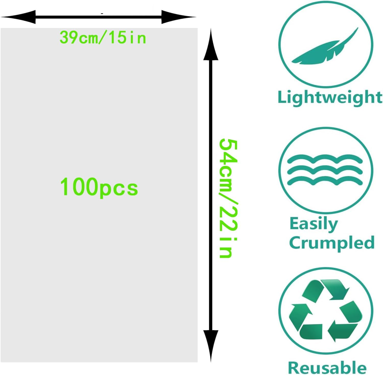 Packing Paper Sheets for Moving Newsprint, Newsprint Packing Paper Sheets for Shipping Transportation Wrapping Fill the Moving Boxes and Protect Fragile Items (100 Sheets, 39X54Cm, 15"X22") image number 3