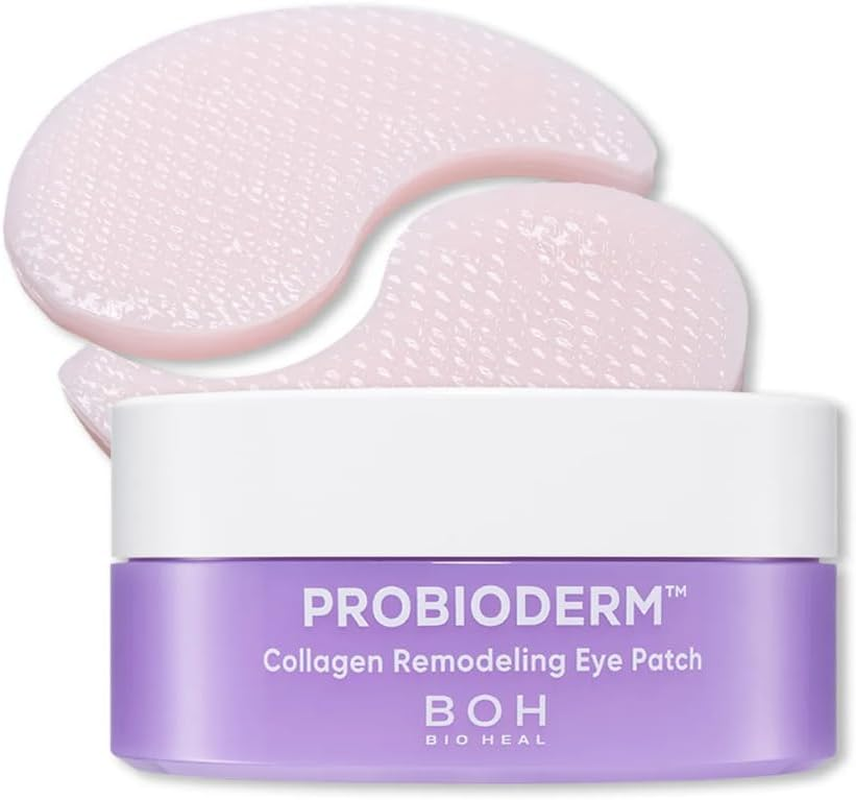 Probioderm Collagen Remodeling Eye Patch, Anti-Aging under Eye Treatment, Reduces Puffiness and Wrinkles, with PDRN and Collagen, 60 Patches for BIOHEAL BOH