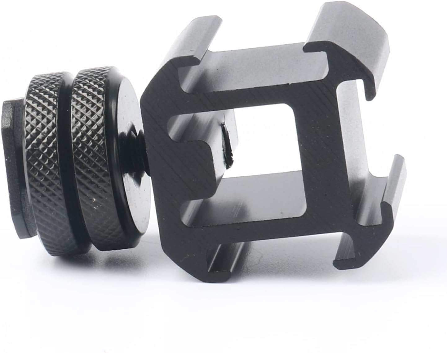 2 Pack Camera Flash Hot Shoe 1/4 Inch Screw Adapter Three Cold Shoe Mount for DSLR Video Photography image number 4