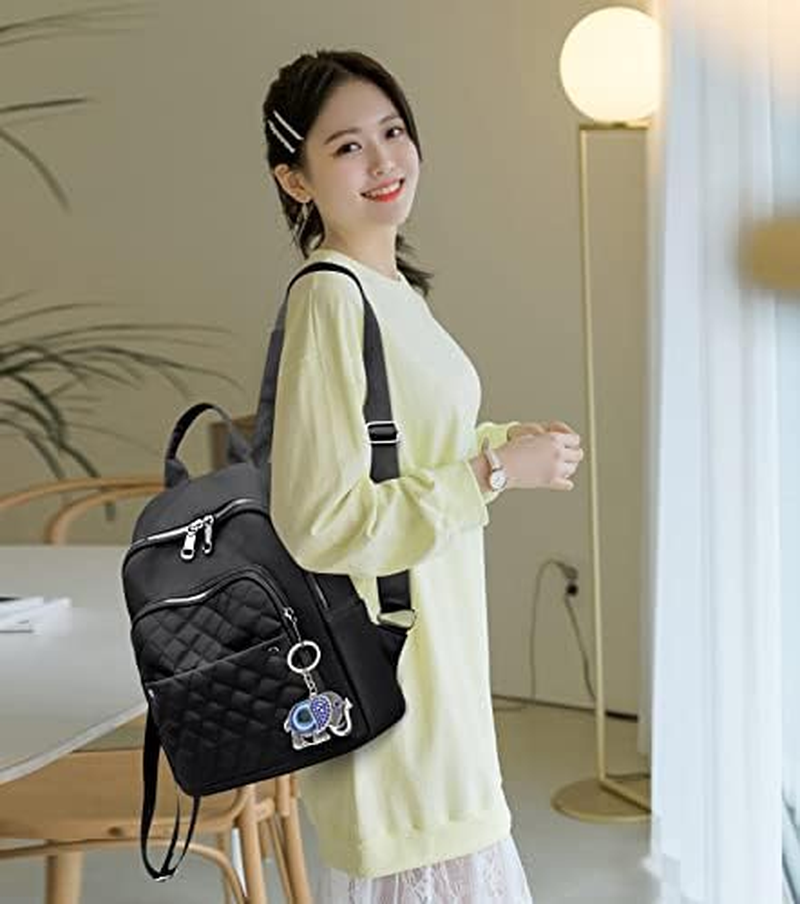 2 PACK Evil Eye Key Chain, Owl Elephant Key Ring, Handcraft Good Luck Keychain Hanging Decor Accessories image number 1