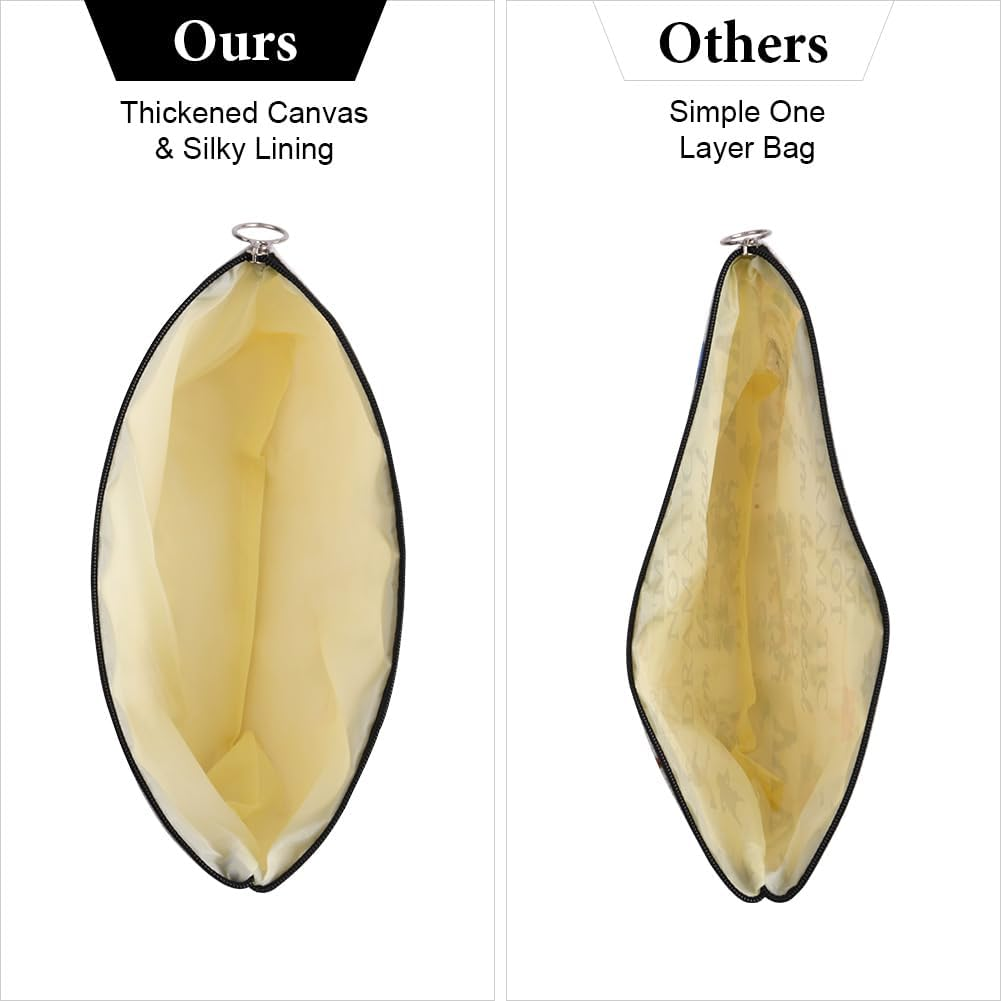 AYBUY Makeup Bag, Music Themed Personalised Cosmetic Bag, Music Lover Storage Bag, Zip Music Cosmetic Bag for Music Festivals, Travel, Inspired Gifts for Mom, Sister, Singer, Fans (C) image number 3