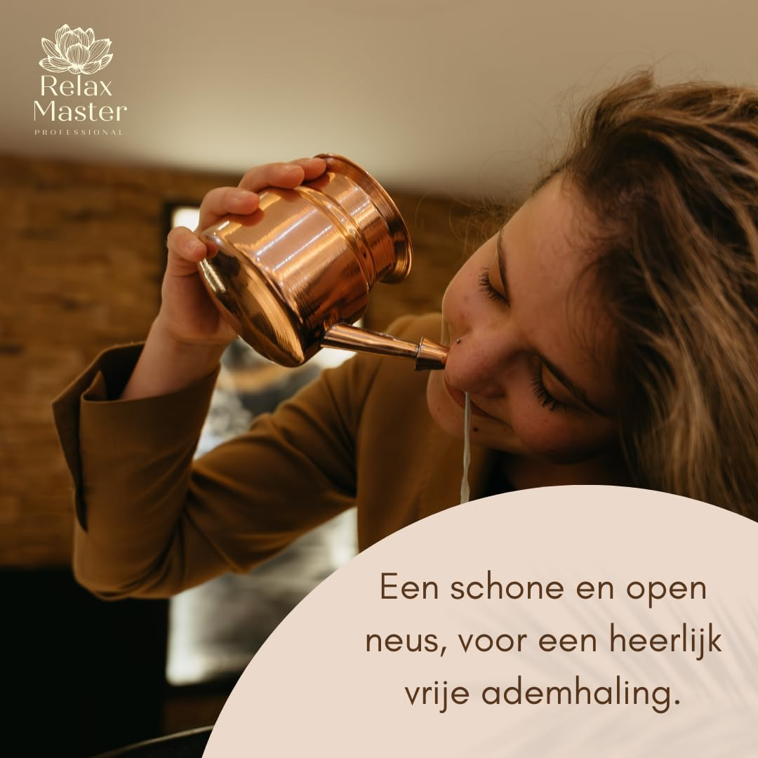 Relax Master&reg; Nose Shower/Neti Pot Including 2 Tongue Scrapers - Nose Cleaner - Tongue Scraper - Nose Shower - Nose - Tongue - Luxury Gift Box image number 6