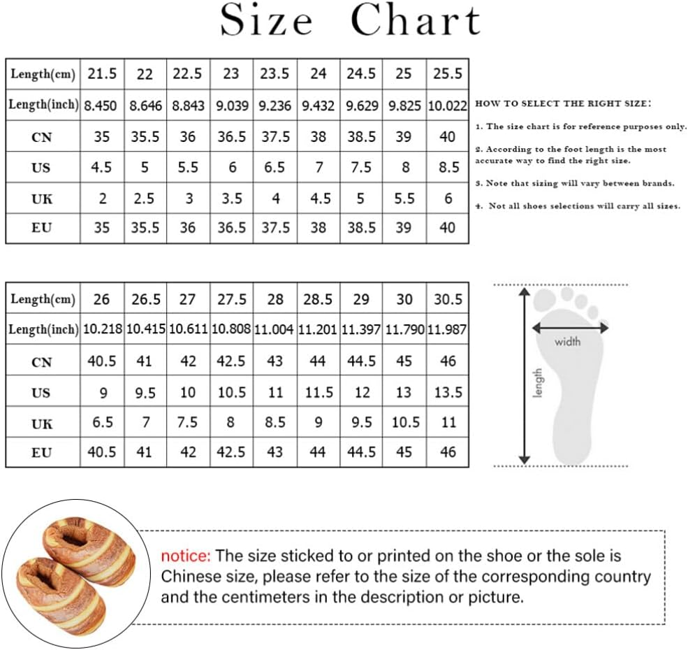 WRITWAA 1 Pair Bread Slippers for Women Sandals Women Plush Home Indoor Winter Warm Slippers Anti- Female Wearing Slippers Woman Sandals Women Slipper Summer Women'S Flat Shoes Sole: Foam image number 6