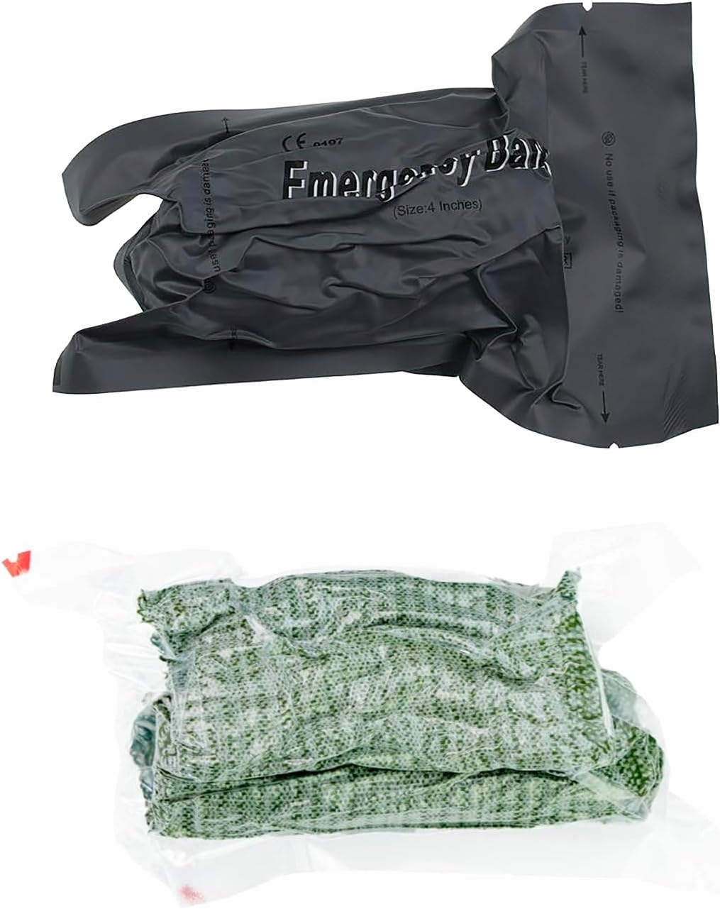 Israeli Bandages for Emergency Wound Care - Combat Trauma Dressing, Sterile Vacuum-Sealed, IFAK Supplies (4 Inches 2 Pieces)