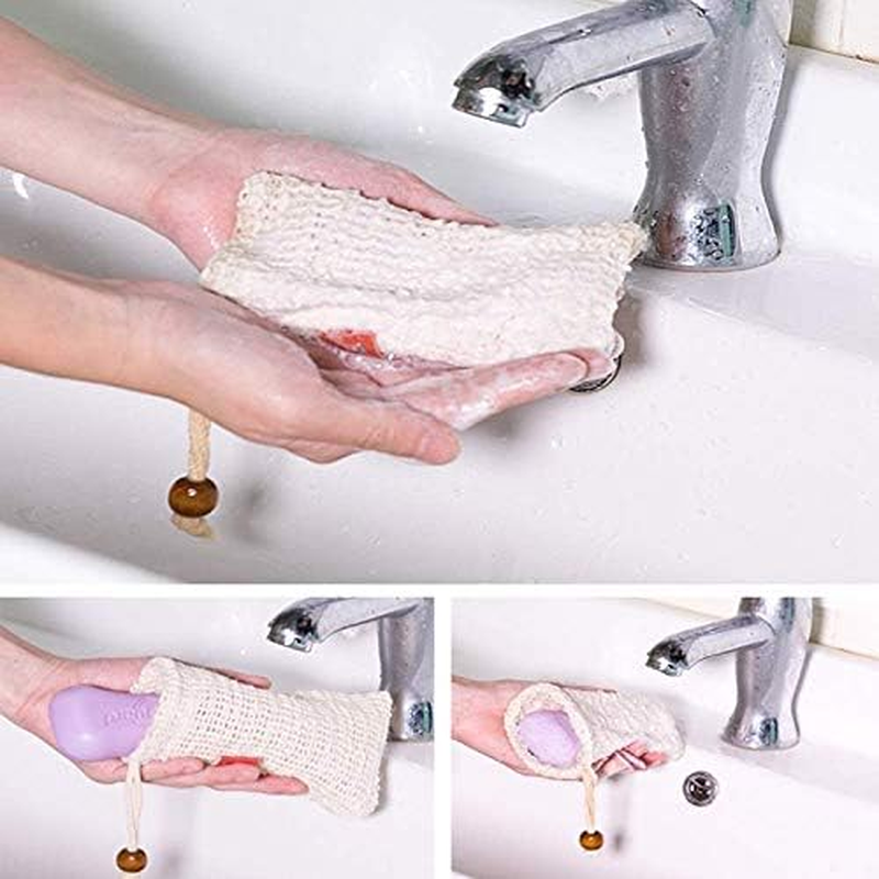 4X Soap Bag, Soap Bag Ramie, Organic Soap Bag, Soap Bag, Foaming and Dry Soap image number 4