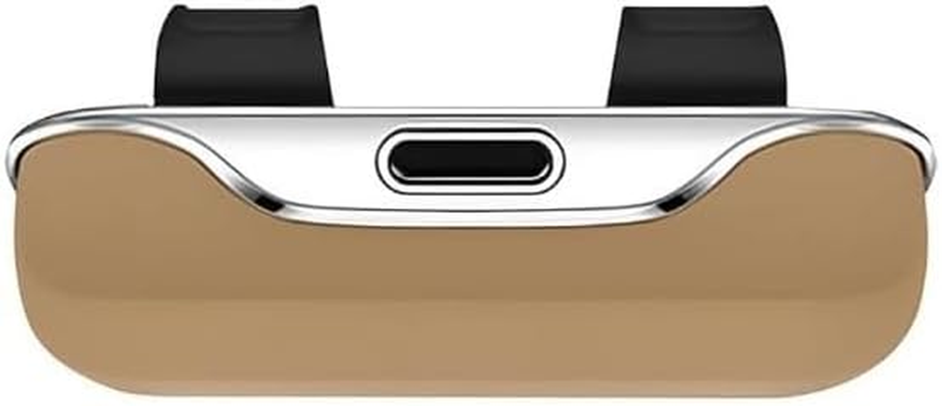 Universal Car Glasses Holder & Organizer Case - Anti-Slip Clip-On Visor Sunglasses Eyeglass Storage Box for Men Women, Travel Automotive Interior Accessories Fits All Car Models (Beige)