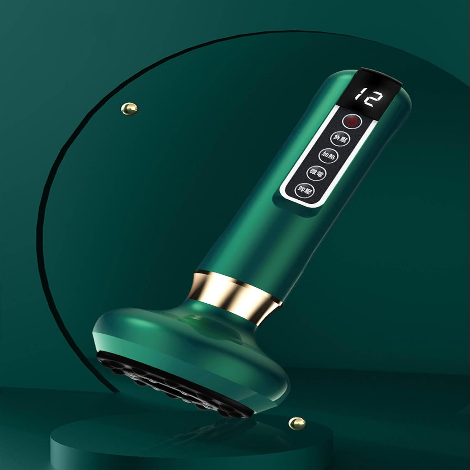 Bluile Cellulite Massager, Bluile anti Cellulite Massager, Handheld Cellulite Massager, Rechargeable & Cordless Anti-Cellulite Massager, Bluile Cellulite Popper (Red Light,Green) image number 2