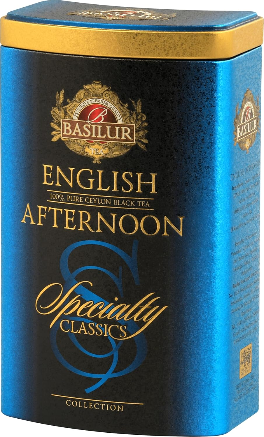 Basilur English Afternoon - Tin Caddy - 100G Loose Leaf Ceylon Black Tea image number 2
