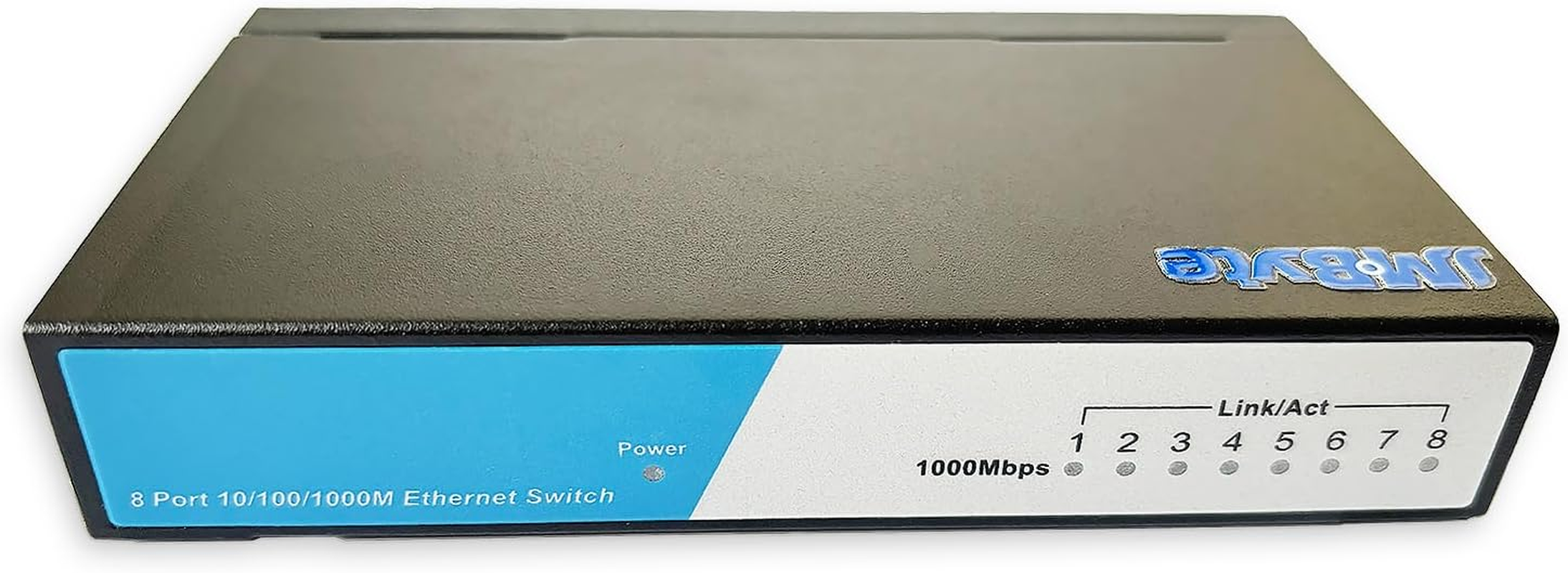 8-Port Gigabit Desktop Ethernet Switch, Unmanaged Network Switch, 8 &times; 10/100/1000Mbps Ports, Auto-Mdi/Mdix, IEEE 802.3X, Plug & Play, No Configuration Required, Metal Case (JM-CN2057-G) image number 5