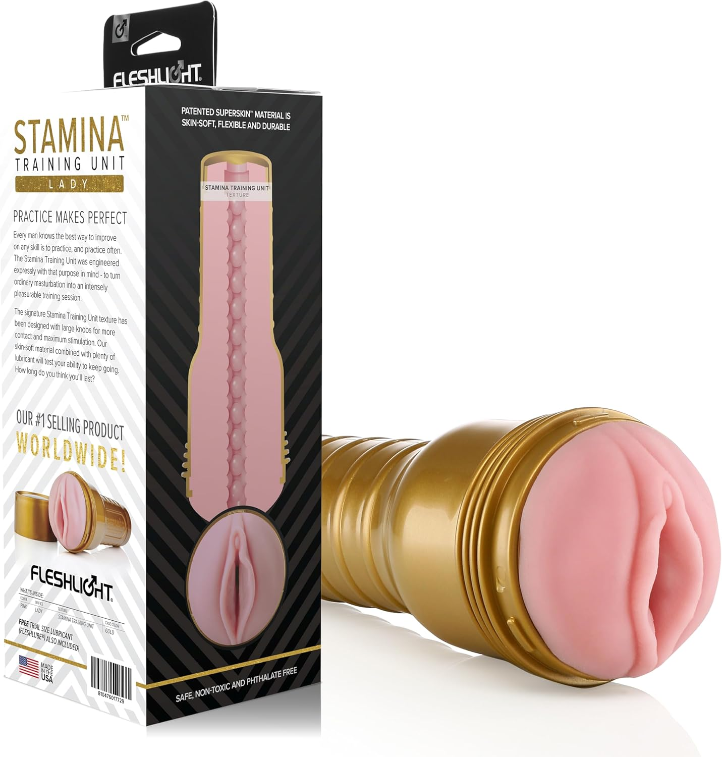 Fleshlight Stamina Training Unit Male Masturbator, Pink Lady