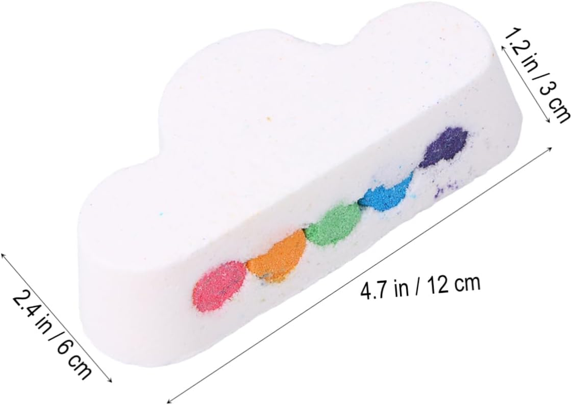 Ipetboom 1 Box Rainbow Cloud Bath Salt Moisturizing Essential Oil Bubble Bathing Salt for Skin Care Loved Ones image number 5