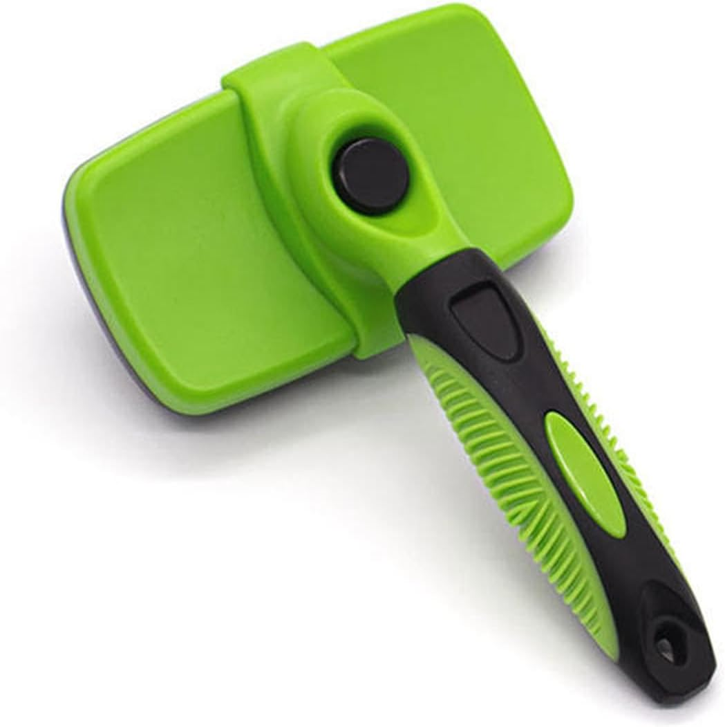 PHCOMRICH Self Cleaning Slicker Brush for Dogs& Cats, Skin Friendly Grooming Brush Grooming Tool for Dogs & Cats, Deshedding Pet Supplies Accessories (Purple)