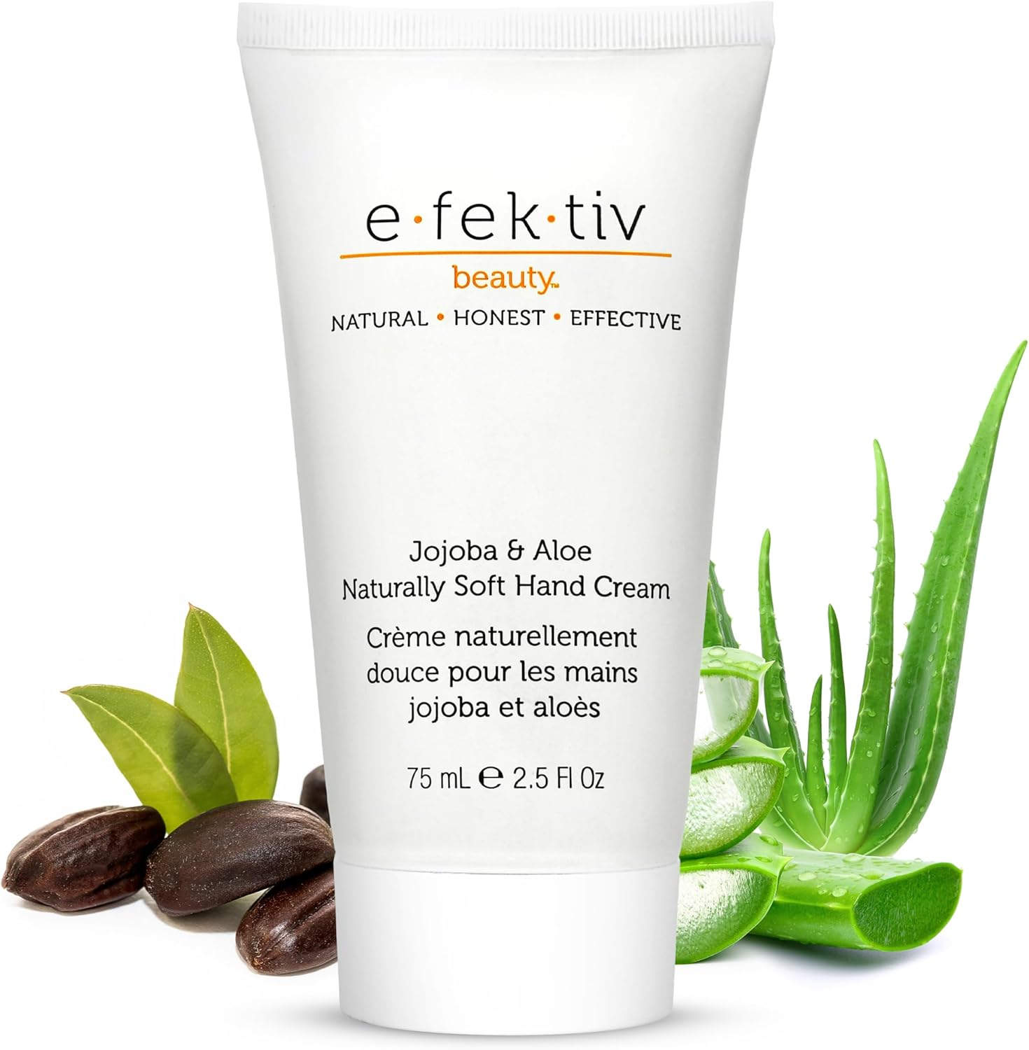 E.Fek.Tiv Beauty Jojoba and Aloe Naturally Soft Hand Cream &ndash; Deep Moisturizing Formula - Hydrating Hyaluronic Acid &ndash; Enriched with Antioxidants &ndash; Sulfate Free &ndash; Unisex - 75 Ml image number 4