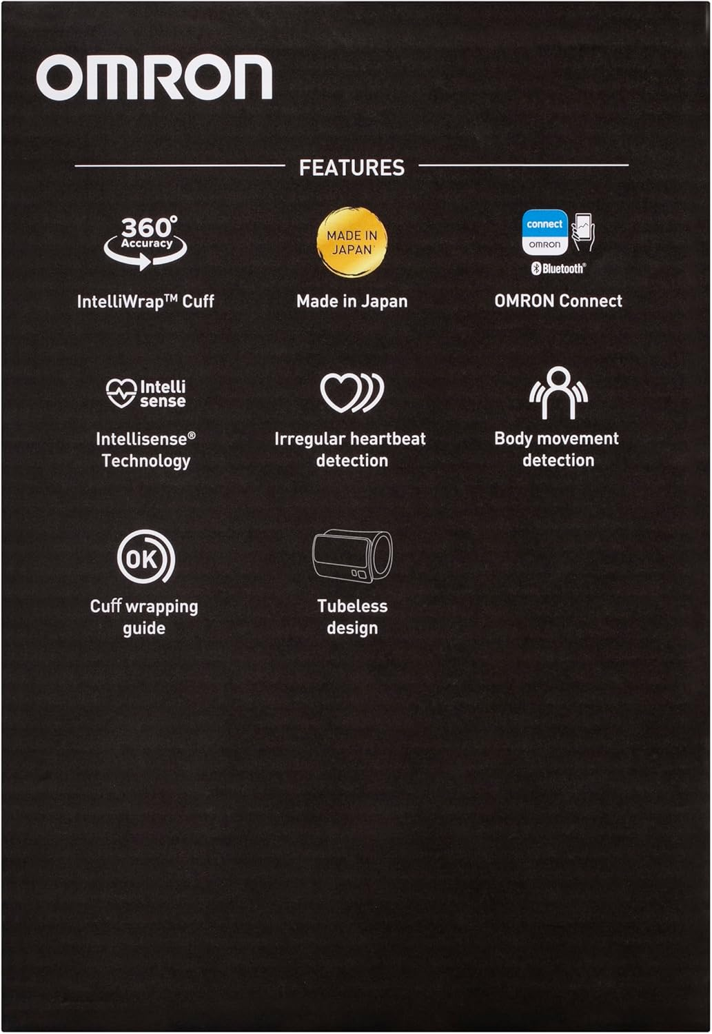 OMRON HEM7600T Smart Elite Tubeless Upper Arm Blood Pressure Monitor &ndash; Bluetooth, Intelliwrap Cuff, 360&deg; Accuracy, Upper Arm, 3+3 Warranty image number 2