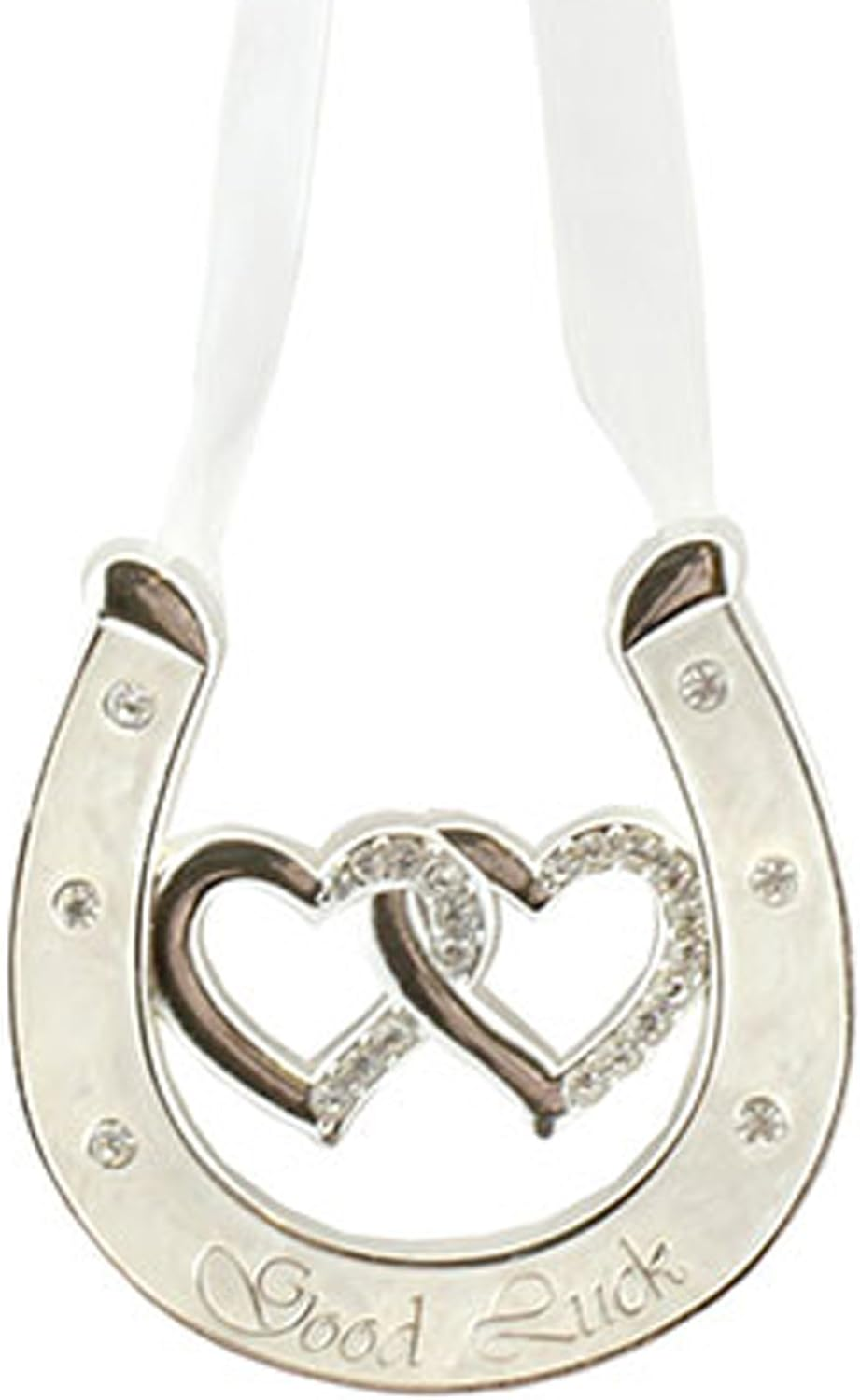 The Leonardo Collection Silver Plated Wedding Horse Shoe Gift. Just Married * Good Luck * Mr & Mrs