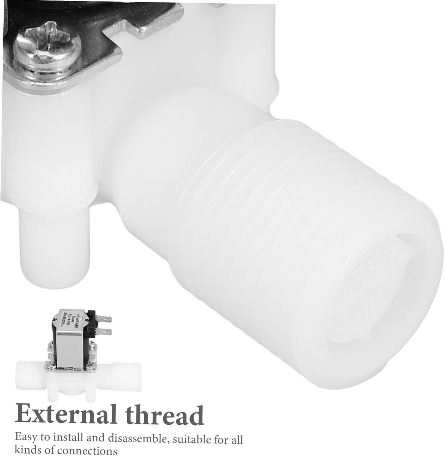 MUCKLILY 5Pcs Electric Solenoid Valve Normally Closed for Garden Water Control Water Solenoid Valve for Sprinkler Systems and Gardening image number 4