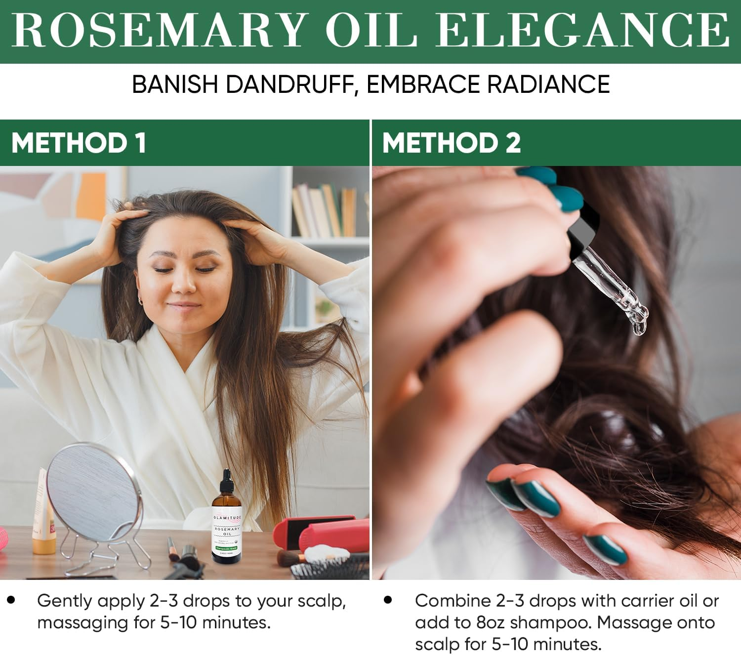 Rosemary Oil for Hair Growth - Essential Oils Rosemary Hair Oil Essential Oil Diffuser | Massage Oil Hair Growth Oil | Hair Vitamins Rosemary Essential Oil | Eyelash & Cuticle Kit 5 Pairs | 100Ml image number 5