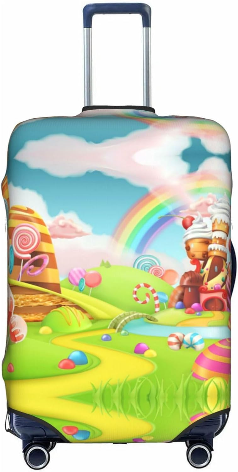 Obabo Grape Travel Luggage Cover,Washable Suitcase Cover Protector Anti-Scratch Suitcase Cover Fits 18-32 In, Candy Land, X-Large image number 1