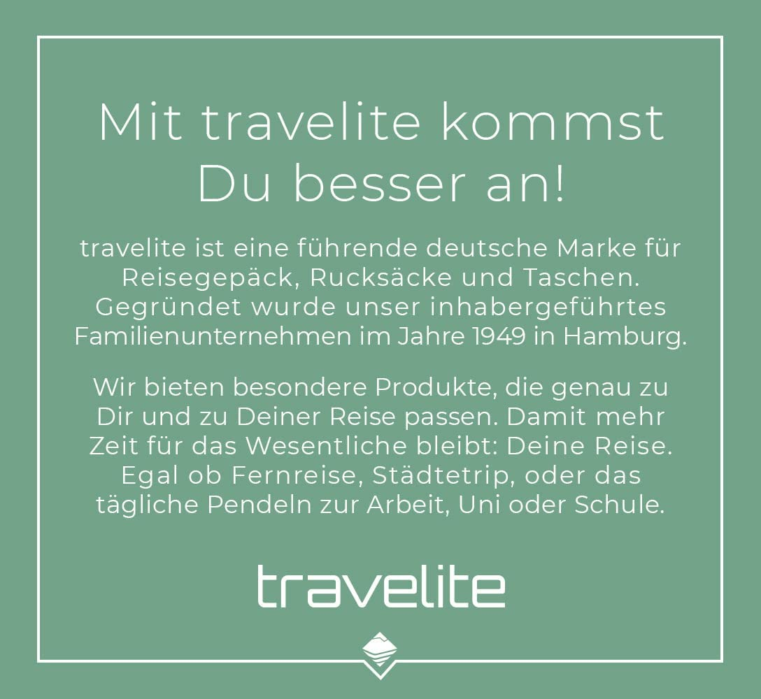 Travelite &bdquo;Basics&ldquo;: Rucks&auml;cke F&uuml;r St&auml;dtetrips, Fahrrad- Und Wandertouren &ndash; Modern, Funktional,Sicher Casual Daypack, 60 Cm image number 4