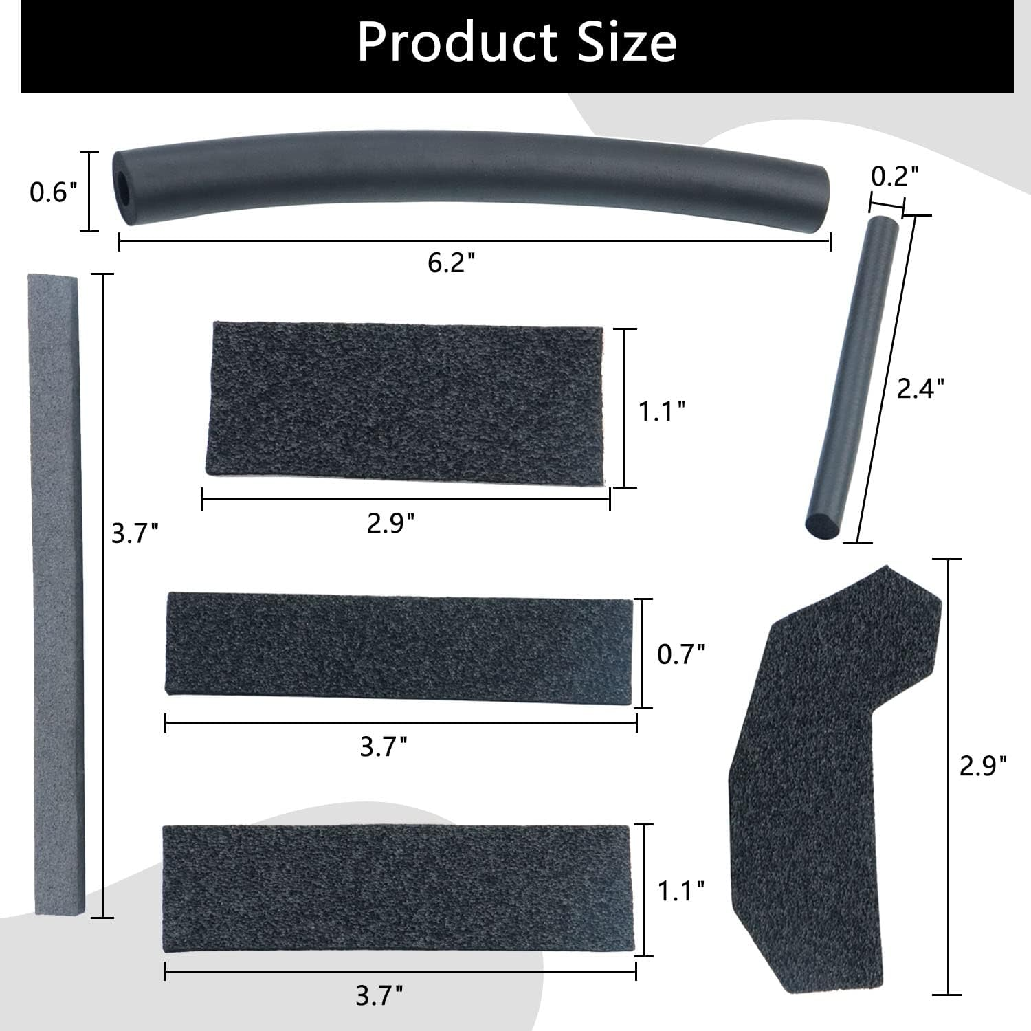 Hard Top Seal Kit Removable Cover Compatible with 2007-2017 Wrangler JK Wrangler JK Unlimited Models Foam Blocker Replace 68026937AB image number 5