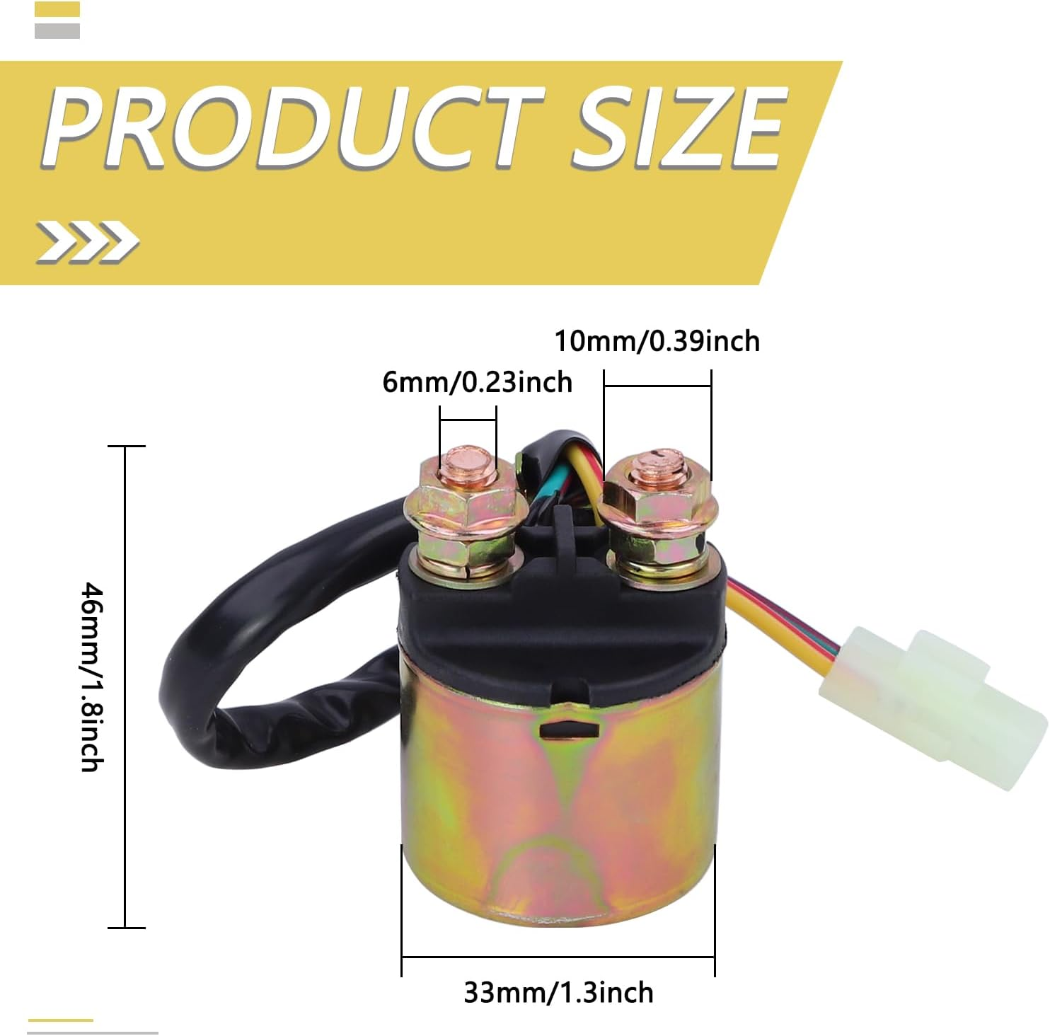 Starter Solenoid Relay, Compatible with Honda TRX350 Rancher 350 2000-2006/ TRX90X 2009-2021/TRX200 Fourtrax 1990-1997/TRX400 Foreman 400 1995-2003/TRX420 Rancher 420 2009-2014 Starter Solenoid Relay