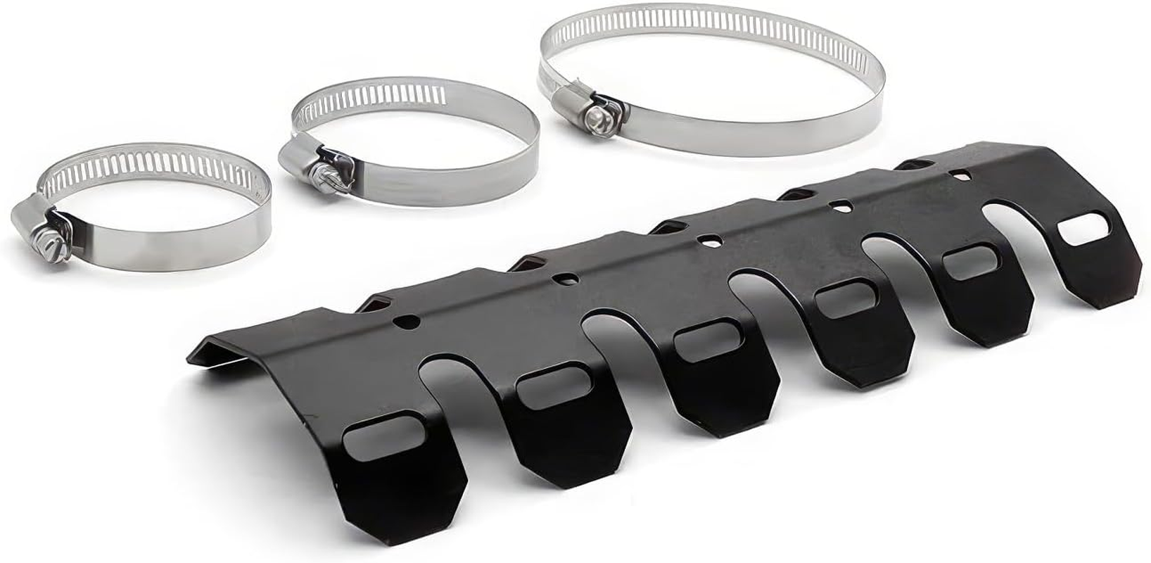 TOTMOX Motorcycle Exhaust Muffler Pipe Protector Heat Shield Cover, Aluminum Motorbike Shock Protection Professional Refit Accessories, Black/Red image number 2