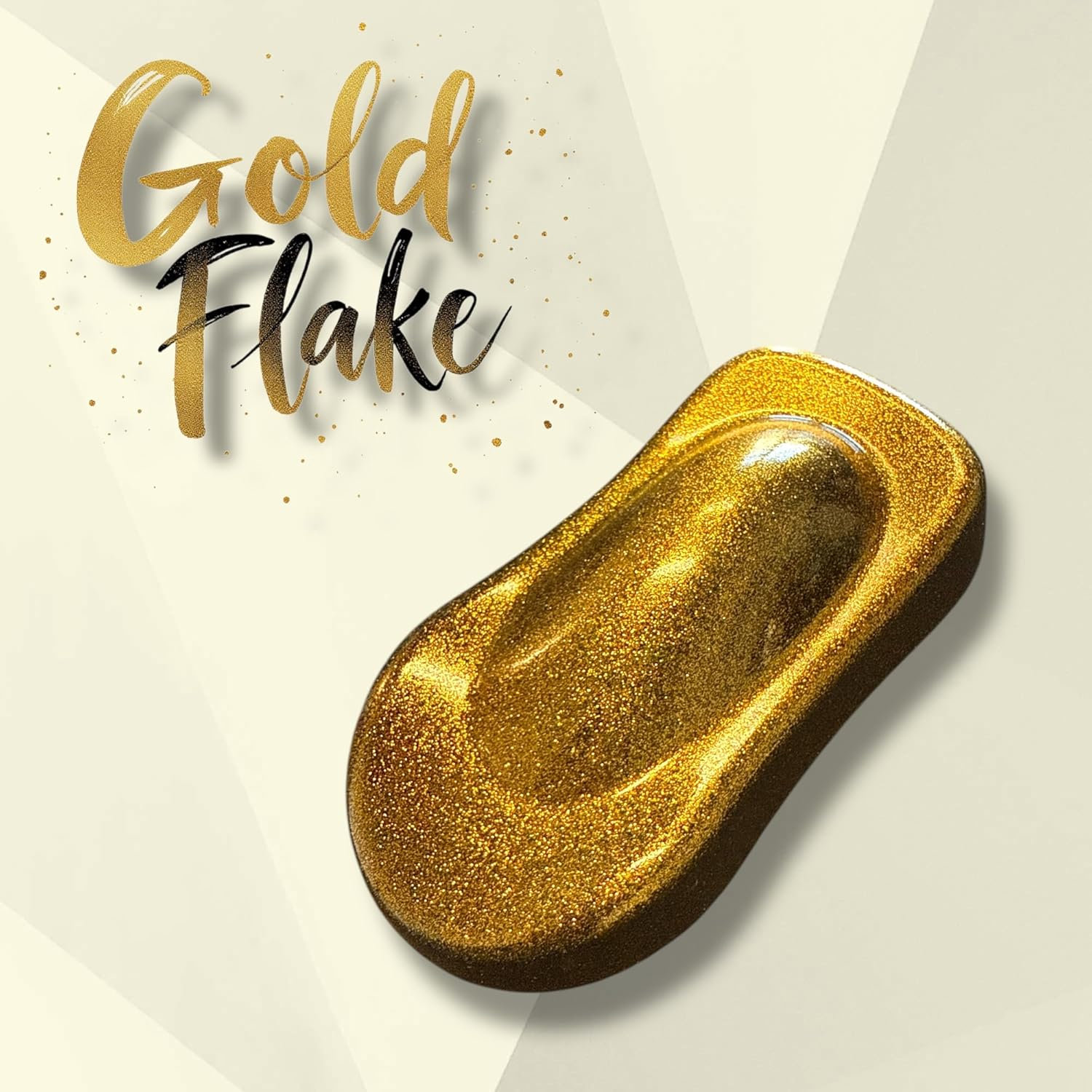 Lime Line Sprayable Metal Flake Paint Additive: Solvent Resistant Glitter for Automotive Custom Painting (Gold) image number 2