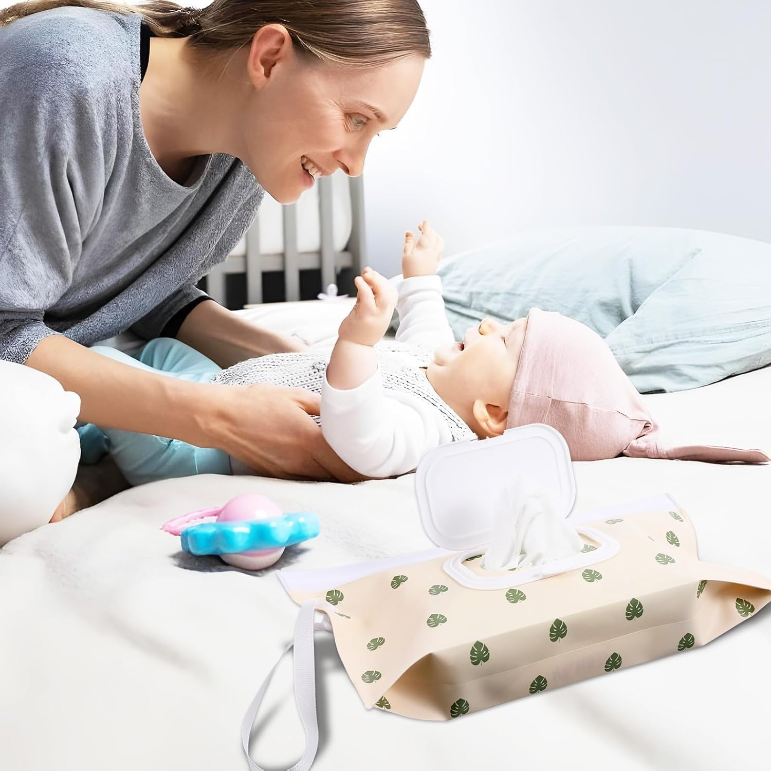 Wet Wipe Pouch Dispenser, 4Pcs Portable Refillable Wipe Holder Container,Reusable Travel Wet Wipes Pouch,Travel Wet Wipe Pouch,Refillable Wipes Container for Travel image number 4