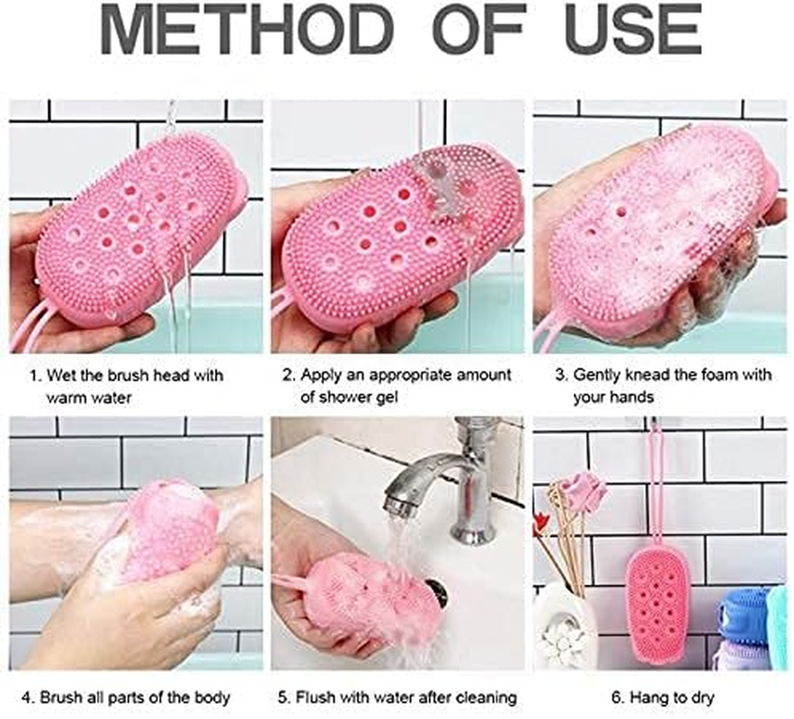 TRS Bubble Bath Brush, Silicone Bath Body Brush, Ultra-Soft Scrubber for Shower Exfoliating, Body Brush for Unisex, Perfect for Detox and Cellulite, Blood Circulation, Good for Health Beauty image number 1