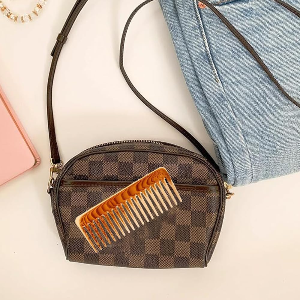 Wide Tooth Detangling Comb, 2-Pack, for Wet and Dry Curly Hair, Thick and Wavy Hair image number 6