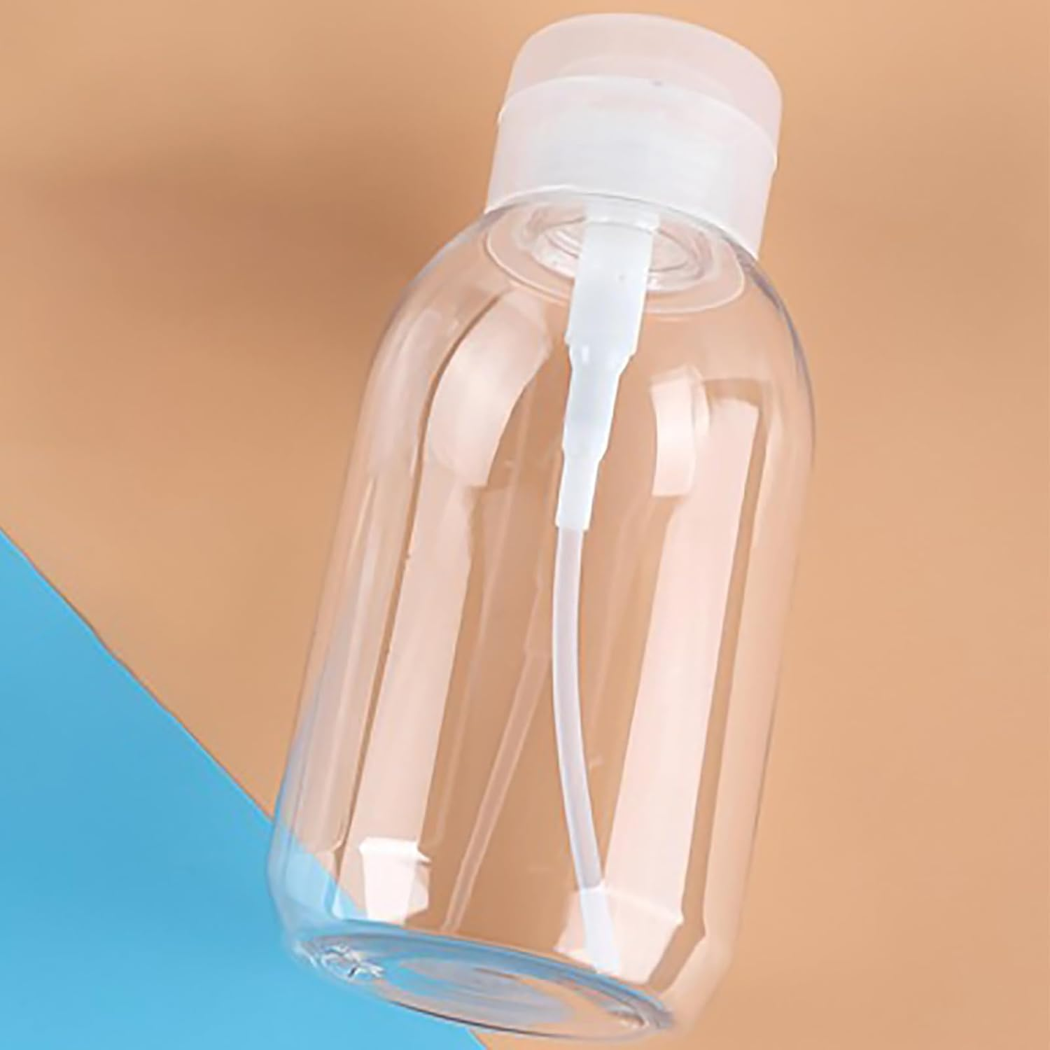 1 Pcs 500Ml Makeup Remover Pump Bottle Push down Pump Dispenser Alcohol Acetone Pump Container for Nail Polish Facial Toner image number 2