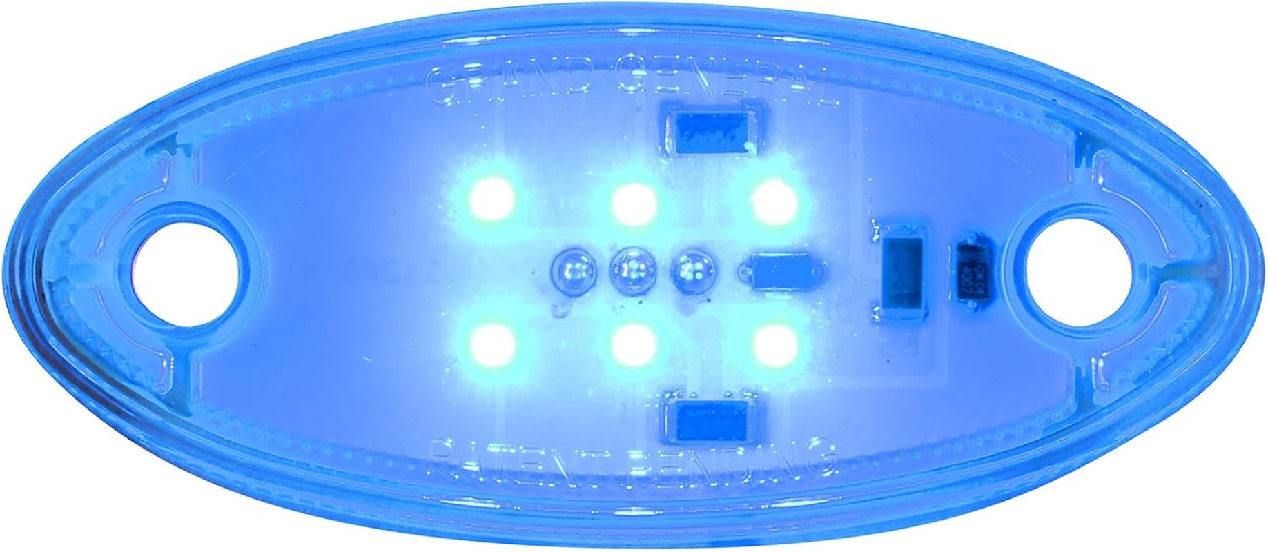 GG Grand General 77584 Blue/Clear 6 SMD LED Glow Base for GG Swan Hood Ornament - Blue/Clear image number 5