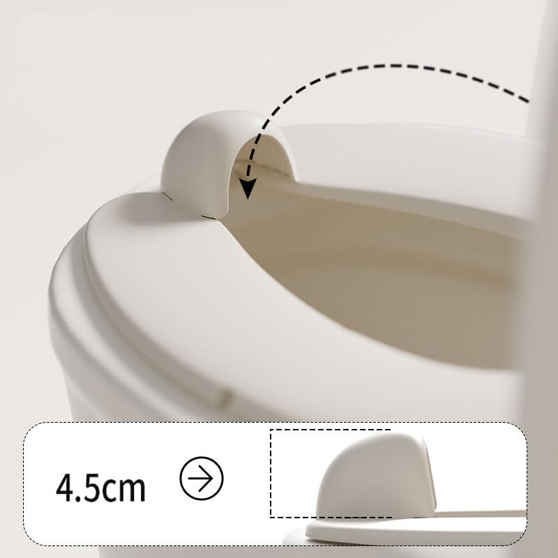 Limcryspp Children'S Portable Folding Toilet Seat, Newly Upgraded Anti-Pinch Design, with Splash-Proof Baffle and Storage Bag, White image number 2