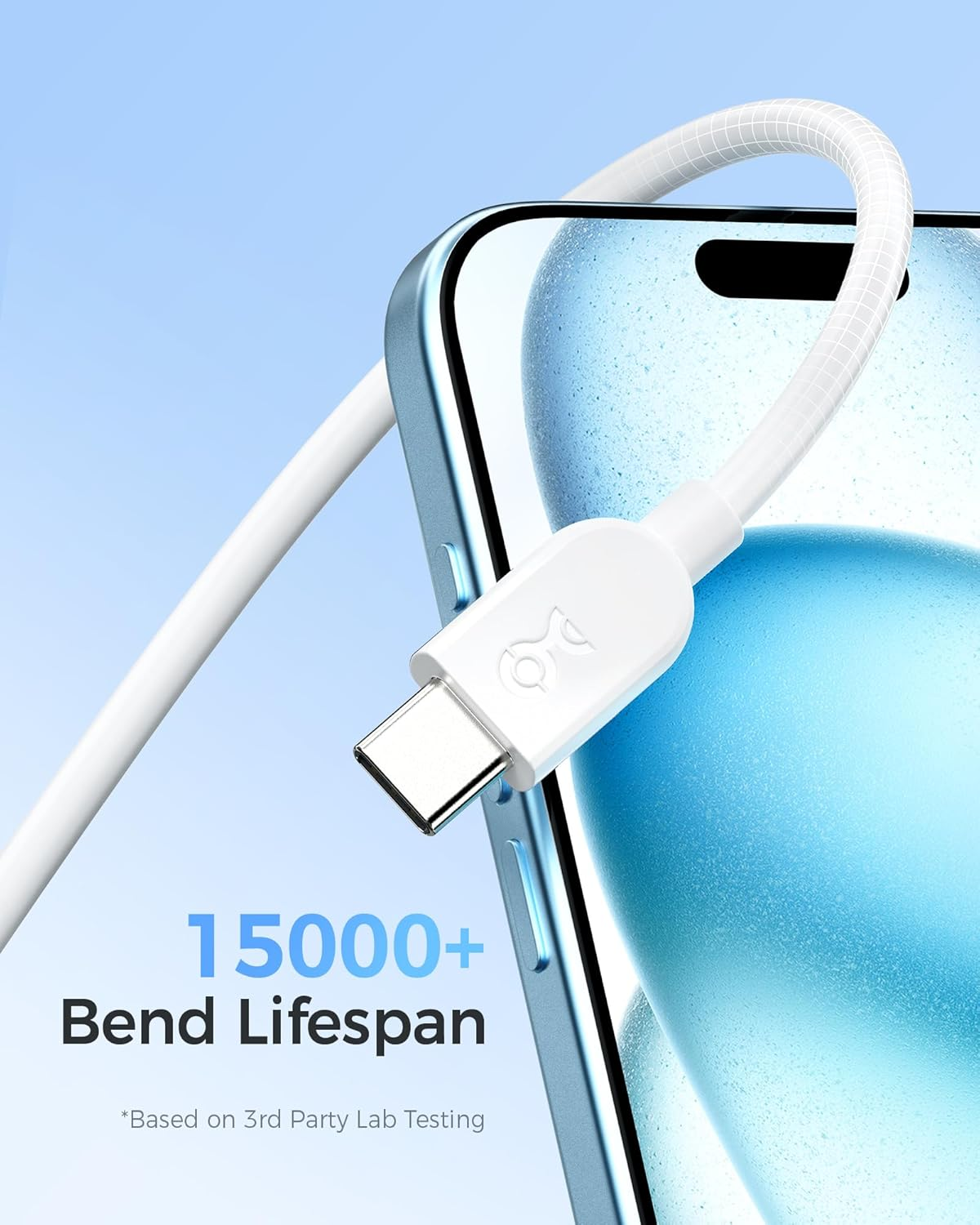 Cable Matters 2-Pack Extreme Soft 240W USB C Cable - 1.8M, Short USB C Charger Cable for [240W Charging, 480Mbps Data, No Video], Works with Macbook, Ipad Pro, Dell XPS, Surface Pro, White image number 1