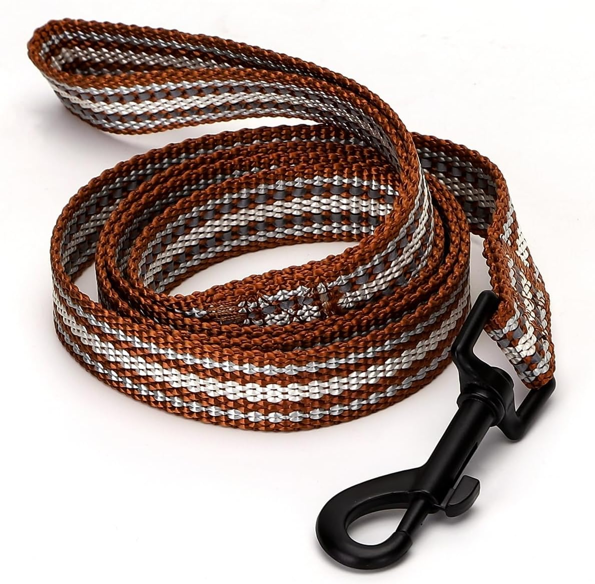 Reflective Nylon Dog Leash, Strong and Durable, Ideal for Safe Walks and Pet Control. image number 2