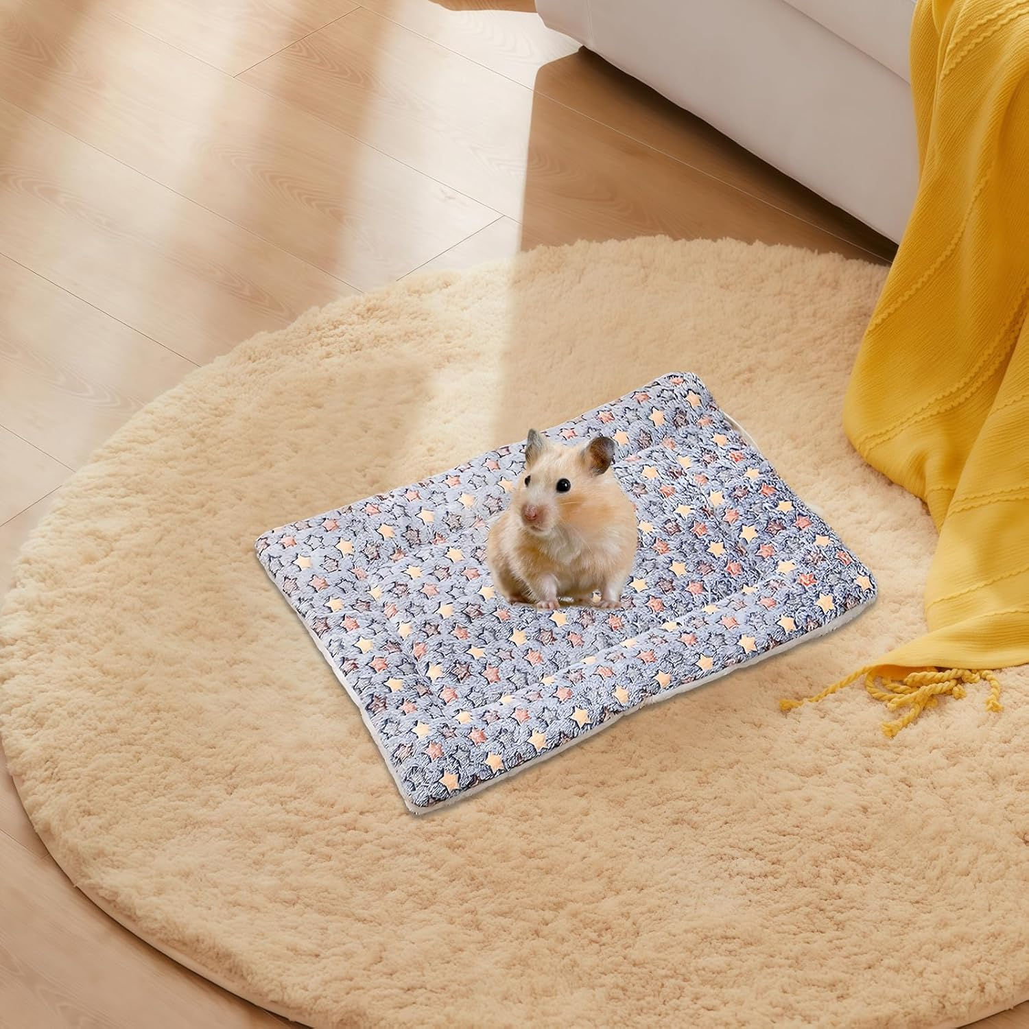 Pack of 2 Guinea Pig Bed, 32 X 25 Cm Plush Bed for Small Animals, Rabbit Bed, Guinea Pig Blanket, Small Animal Plush Bed, Small Animal Beds for Kittens, Rabbits, Chinchilla, Squirrel image number 2