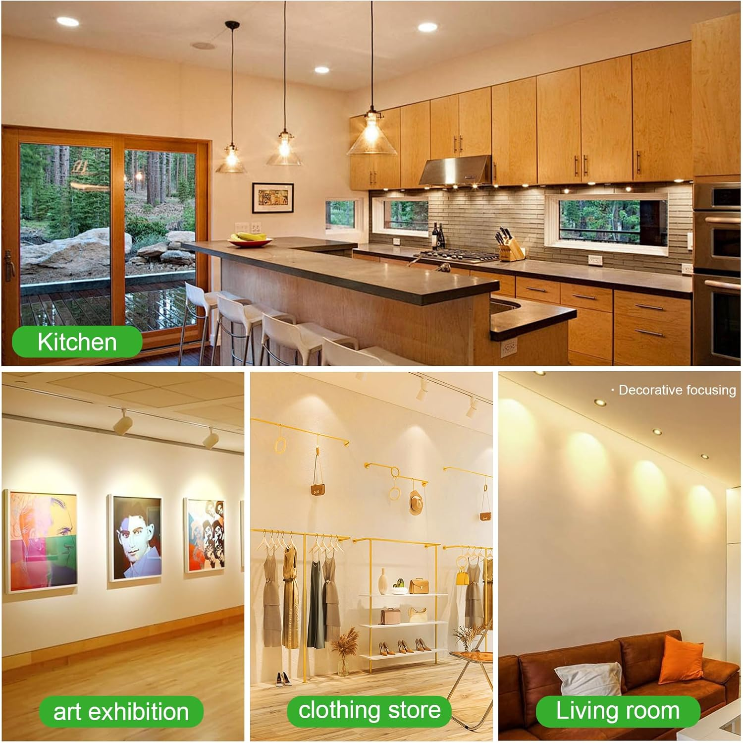 GY GU10 LED Bulb Warm White 4.5W 2700K Warm White 36&deg; Beam Angle Non-Dimmable Energy Saving Bulbs, Pack of 12 image number 3