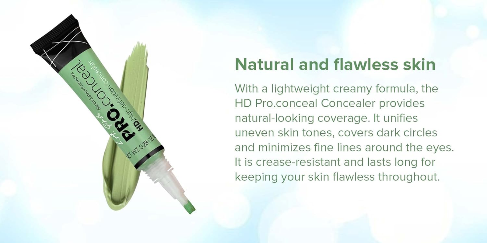 L.A. Girl Pro Coneal Hd. High Definiton Concealer 5Ml 992 Green,3Pcs image number 2