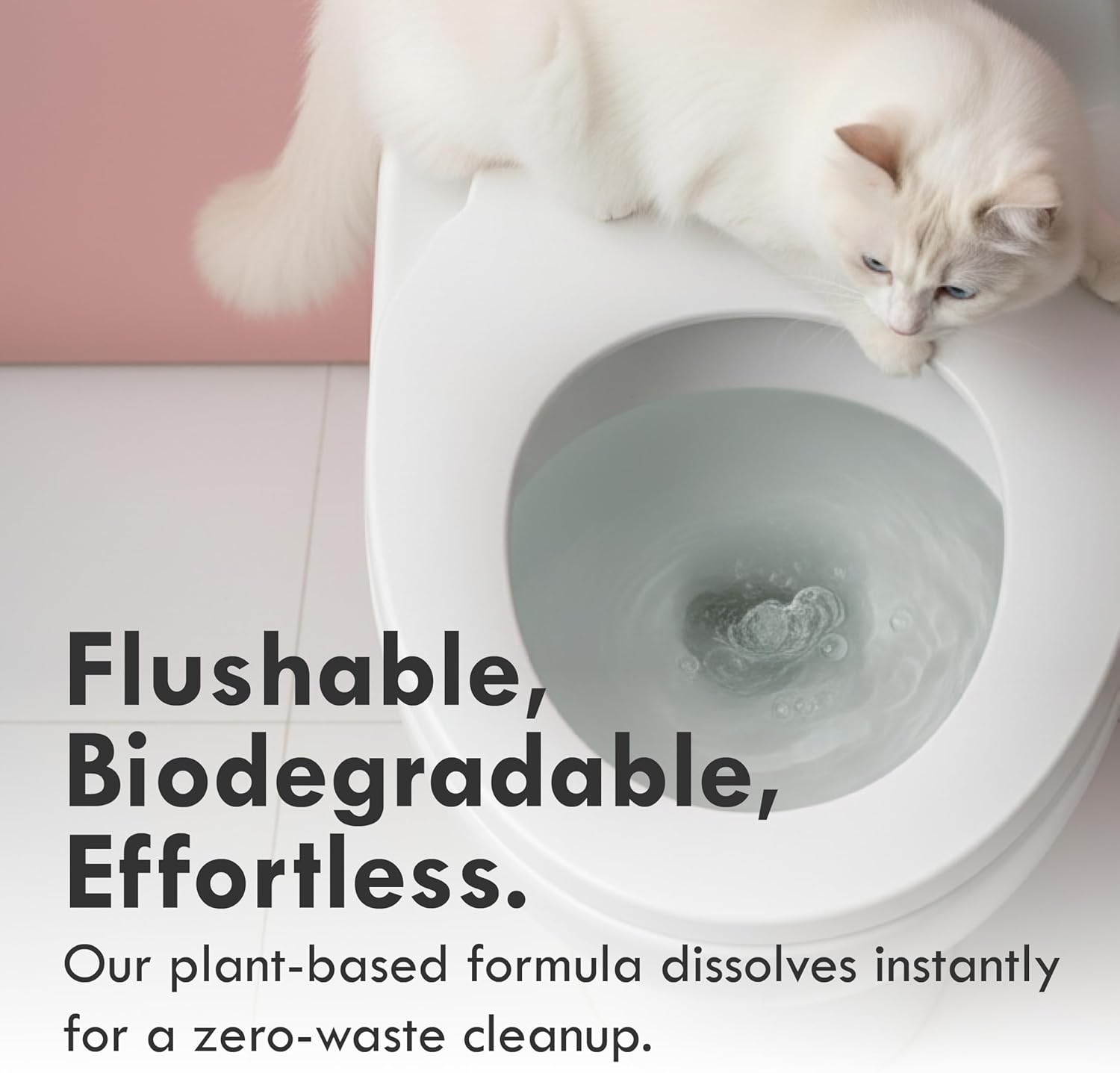 Lady N Tofu Cat Litter, Strong Clumping Ultra Absorbent Natural Litter, Dust-Free Low Tracking Cat Litter Pellets, Enviro-Probiotic and Activated Carbon for Odor Control 18Lb (Boba Tea+ Unscent) image number 1