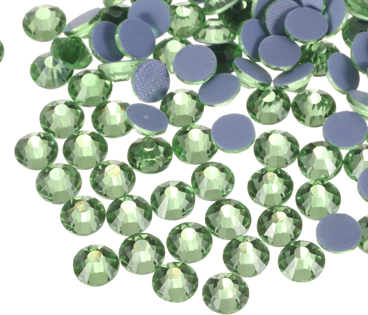 Sourcing Map 1440 Pcs Rhinestones Flatback Crystal Glass Gems for Crafts Clothes DIY Decoration(Ss20 4.8Mm,Olive Green) image number 1