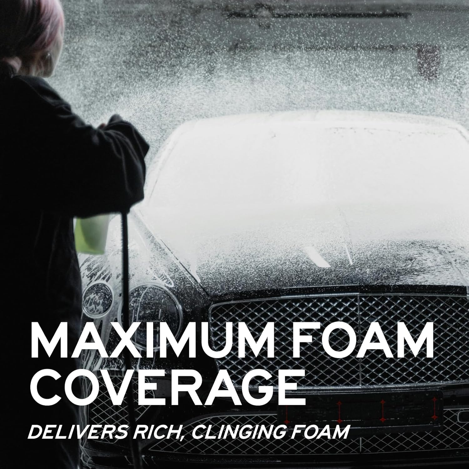 Big Nozzle Foam Cannon &ndash; High-Pressure Snow Foam Gun for Car Wash, 1/4" Quick Connect, Adjustable Spray Pattern, Heavy-Duty Bottle, Fits Standard Pressure Washers image number 3