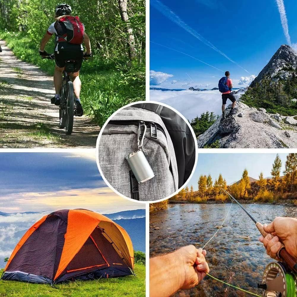 Hourwof Metal Portable Ashtray with Lid,Outdoor Pocket Ashtray for Cigarettes,Travel Ash Trays with Keychain,Oval Silver - Green image number 3