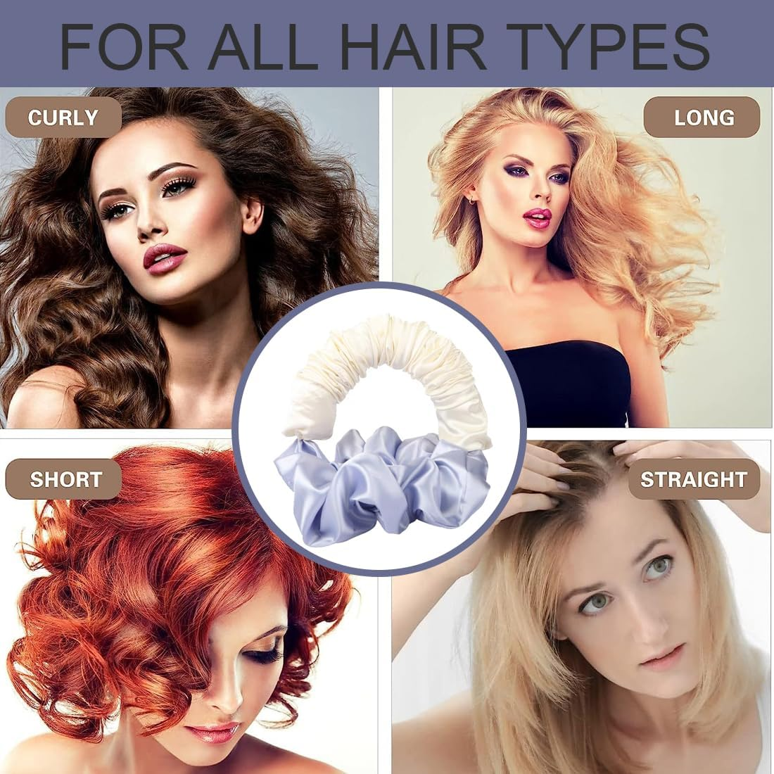 CATOR Heat-Free Hair Curler for Sleeping, No Heat Curls, Hair Band, Soft Sleep Binder, Scrunchie, Silk Curler for Long Hair Overnight Curlers image number 1