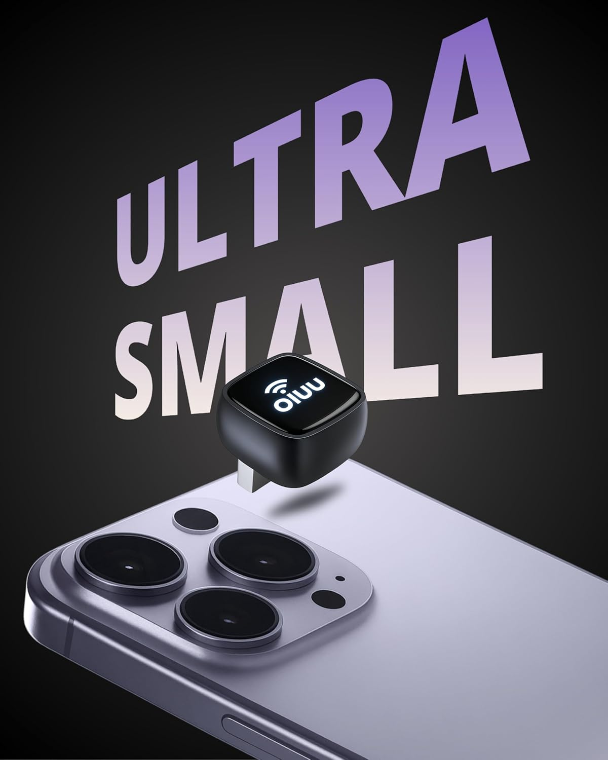 OIUU Mini Wireless Carplay Adapter & Android Auto Adapter, Latest SOC Chip Dual-Band Wifi, Bluetooth 5.0 No-Lag Stable Connect, Supports Factory Wired Apple Carplay/Android Auto, Car Accessories-J20 image number 6